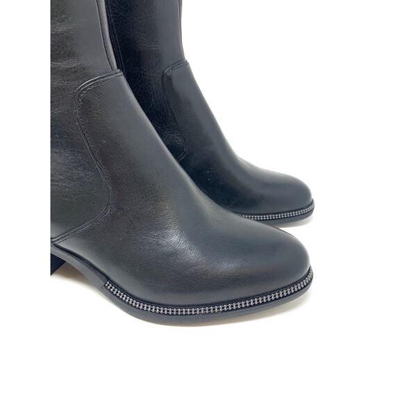 Franco Sarto Lucianna Knee High 100% Leather Boot 6 NEW - Picture 2 of 6